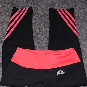 Adidas pink detailed leggings